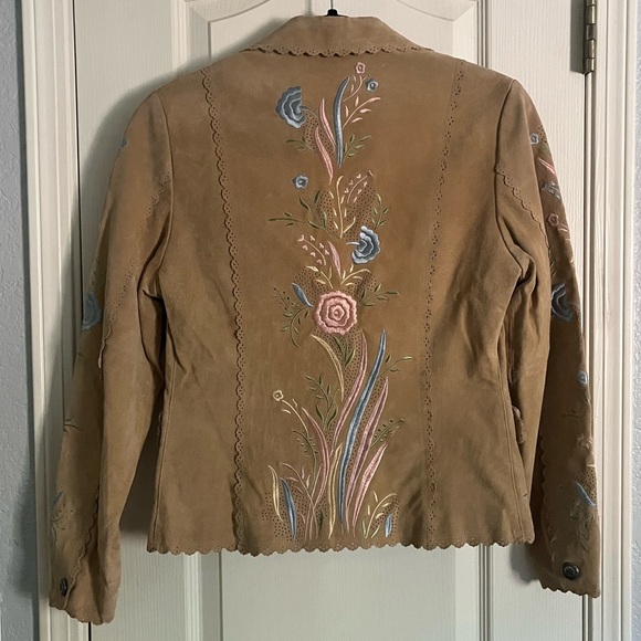 Incredible Cripple Creek leather floral jacket - Picture 10 of 11